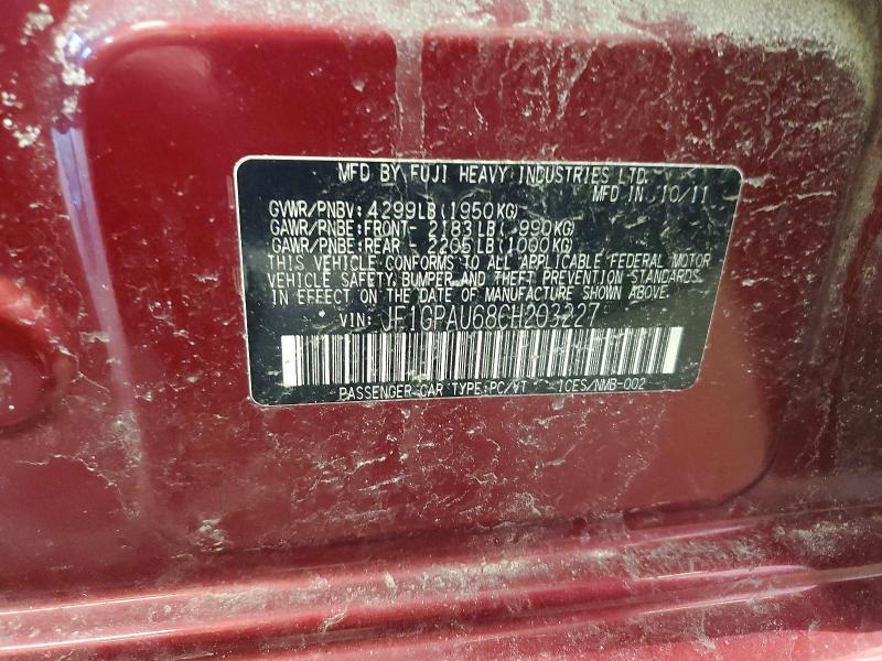 2012 Subaru Impreza Sport Limited