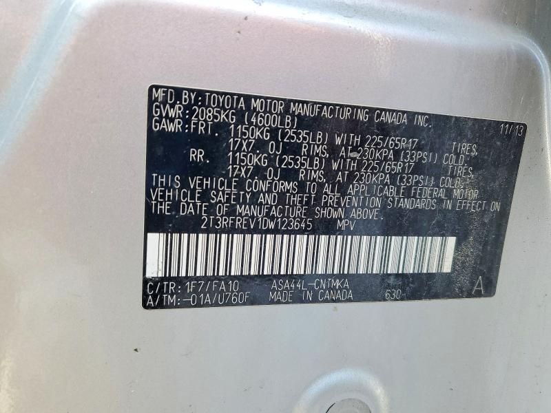 2013 Toyota Rav4 xle