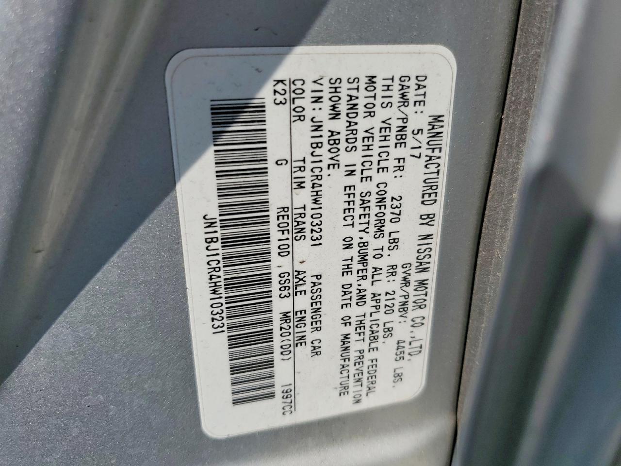 2017 Nissan Rogue Sport sl