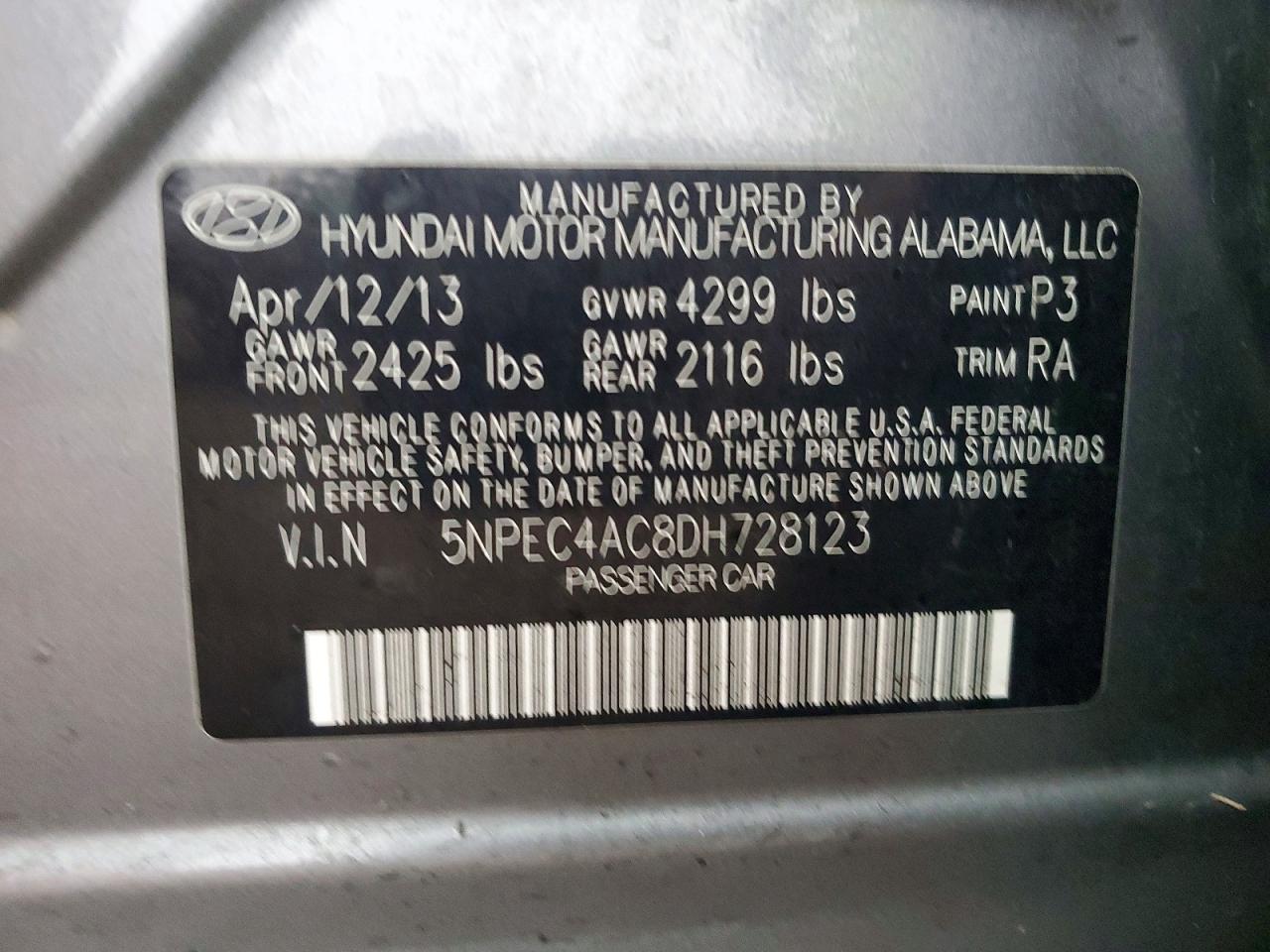 2013 Hyundai Sonata se