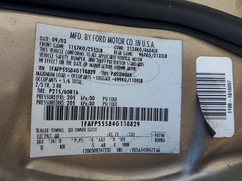 2004 Ford Taurus ses
