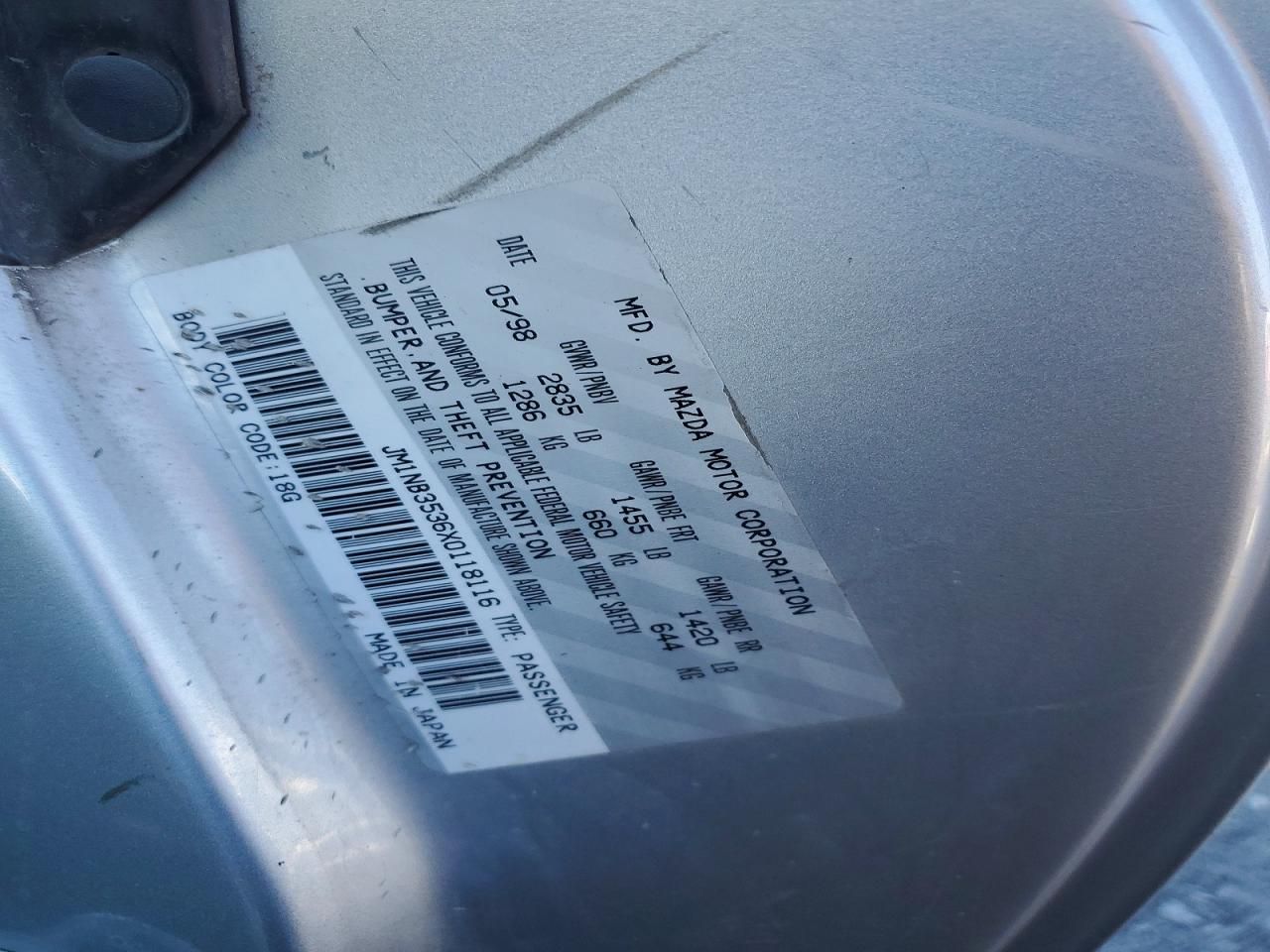 1999 Mazda Mx-5 Miata