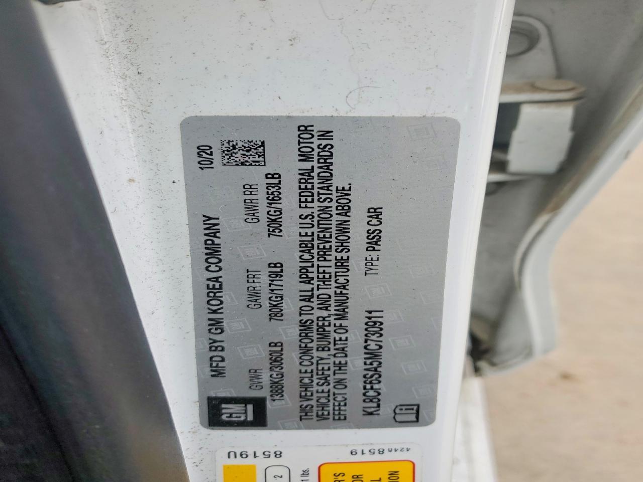 2021 Chevrolet Spark 2LT