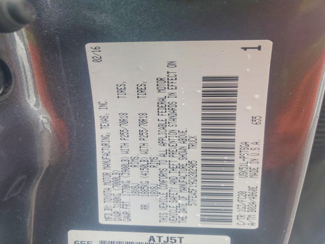 2016 Toyota Tundra SR5