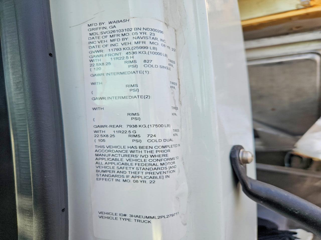 2023 International MV607 Refrigerated BOX Truck