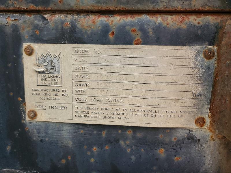1998 Trail King TK7010S482 Drop Deck Equipment Trailer