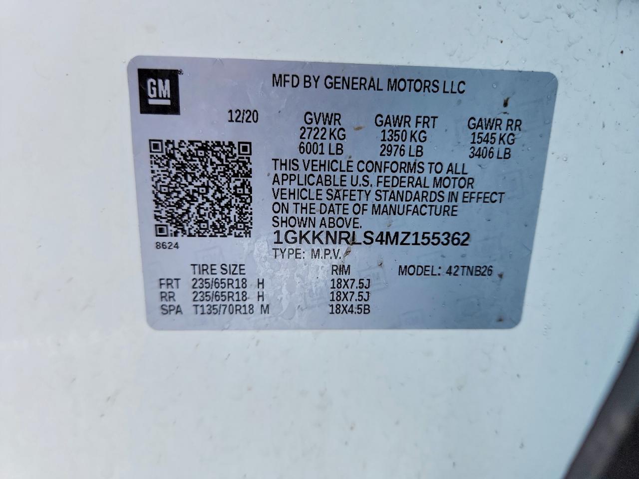 2021 GMC Acadia sle