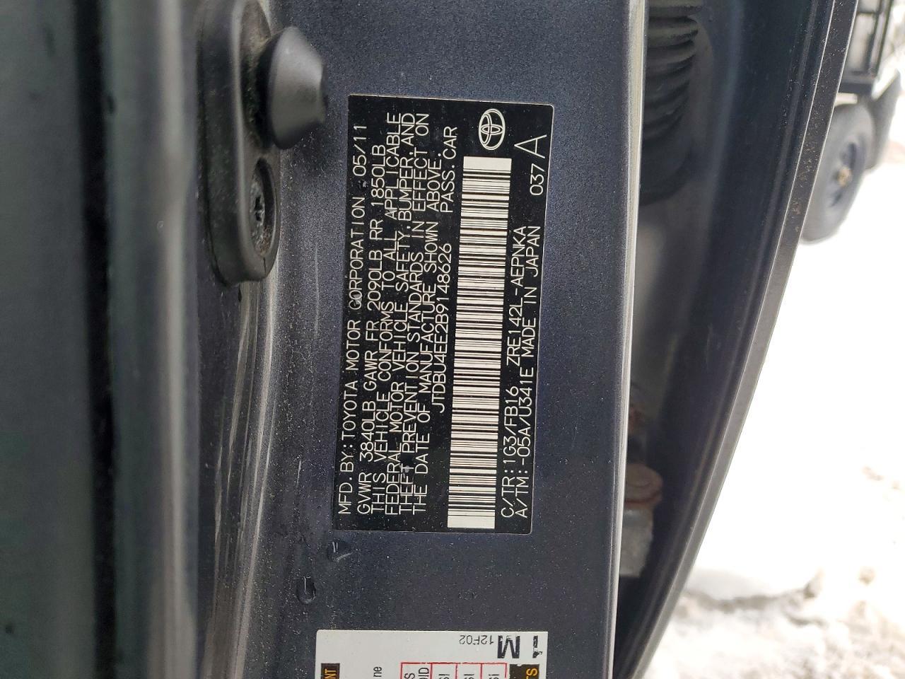 2011 Toyota Corolla le