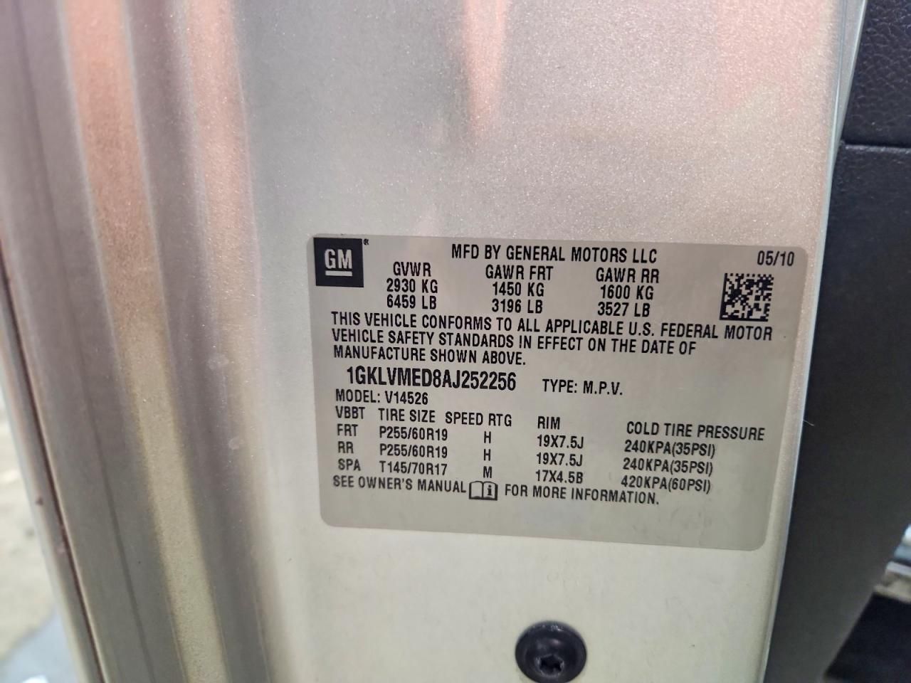 2010 GMC Acadia Slt-1