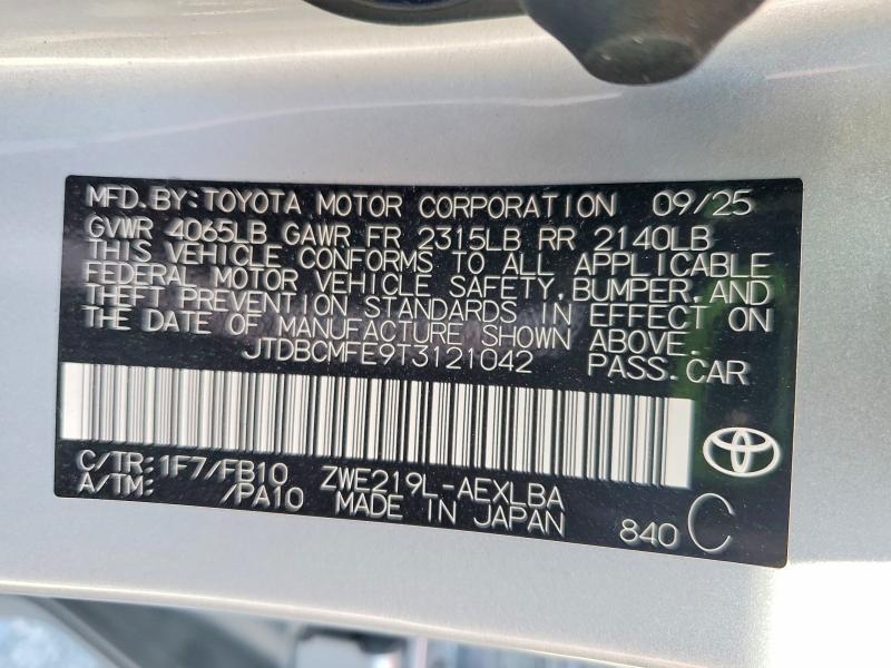 2026 Toyota Corolla le