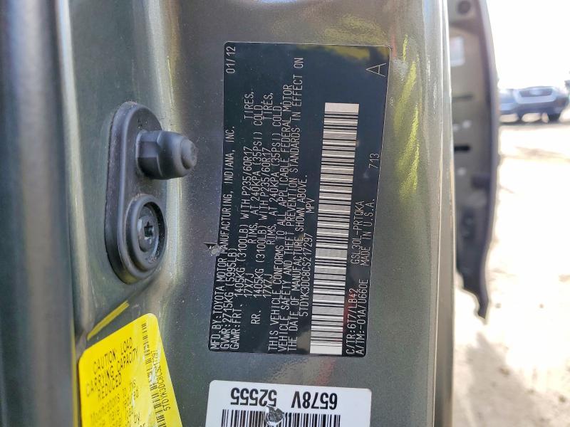 2012 Toyota Sienna xle