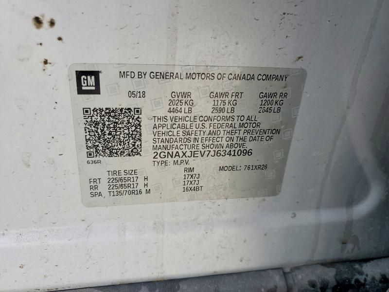 2018 Chevrolet Equinox lt