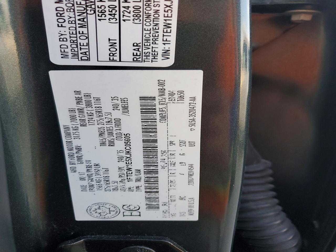 2018 Ford F150 Supercrew
