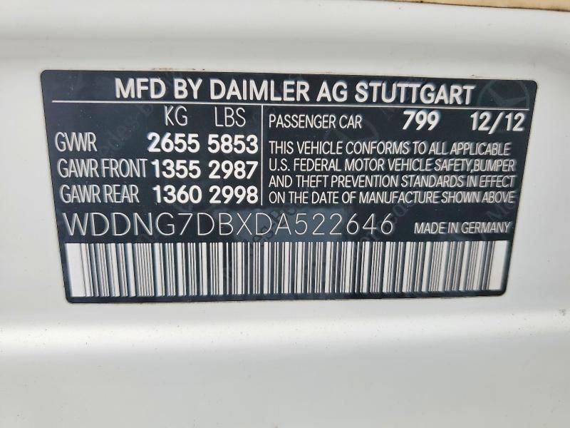 2013 Mercedes-Benz S 550