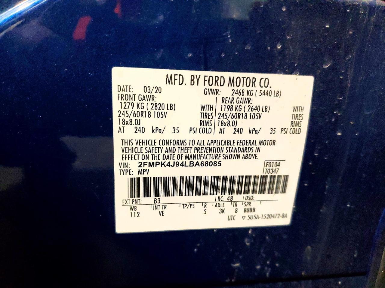 2020 Ford Edge sel