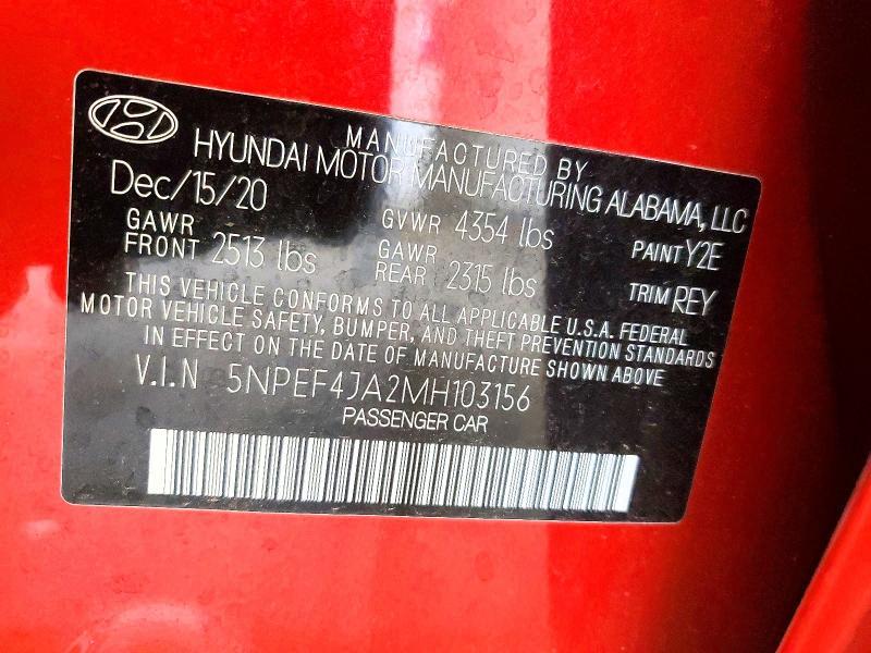 2021 Hyundai Sonata sel