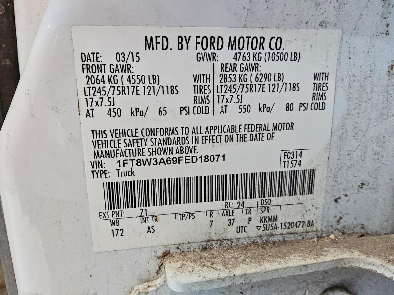 2015 Ford F350 Super Duty