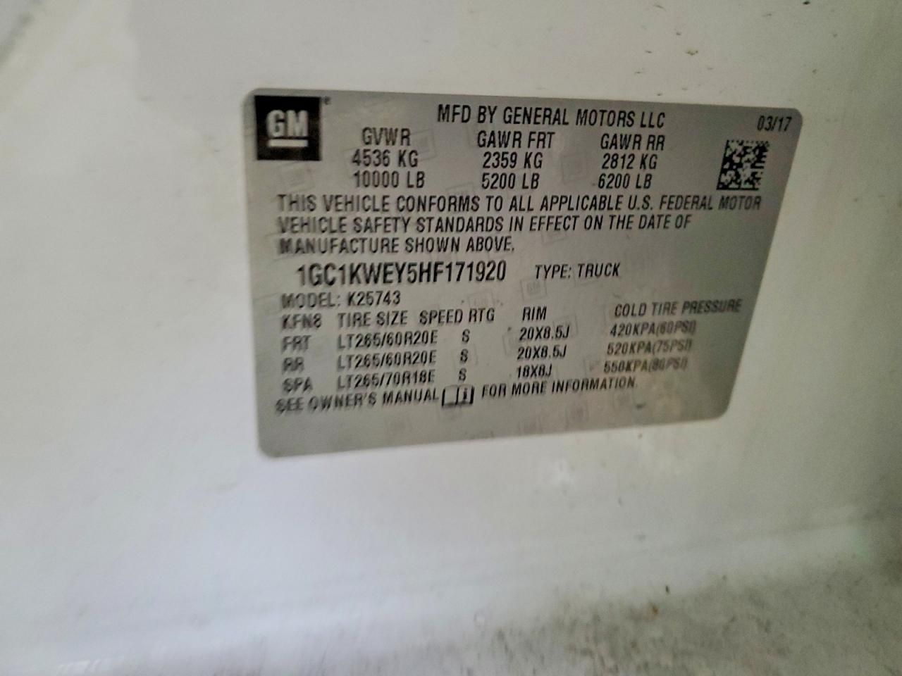 2017 Chevrolet Silverado K2500 Heavy Duty ltz