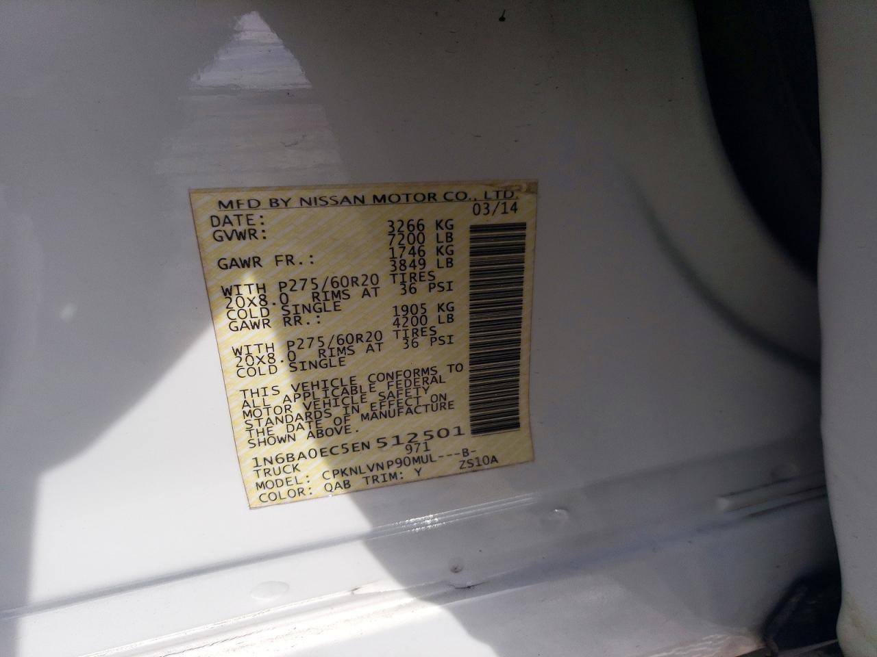 2014 Nissan Titan SL