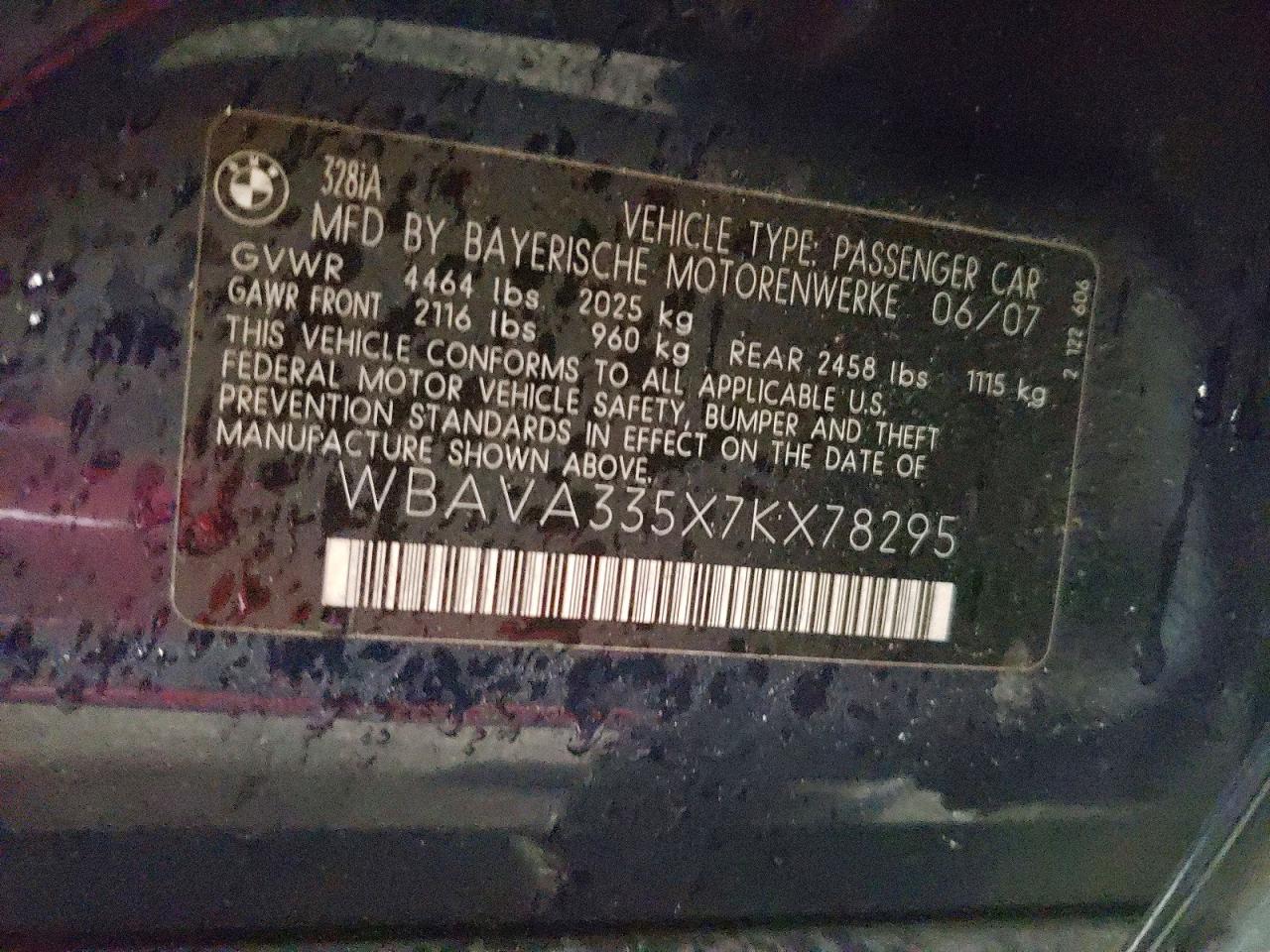 2007 BMW 328 i