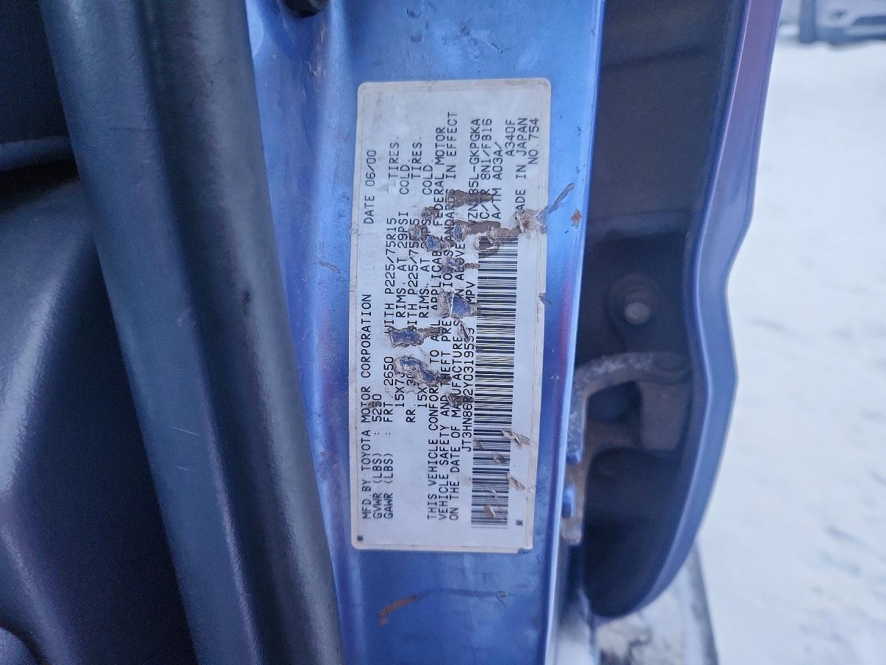 2000 Toyota 4runner SR5