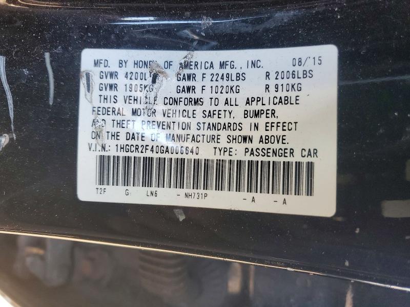 2016 Honda Accord lx