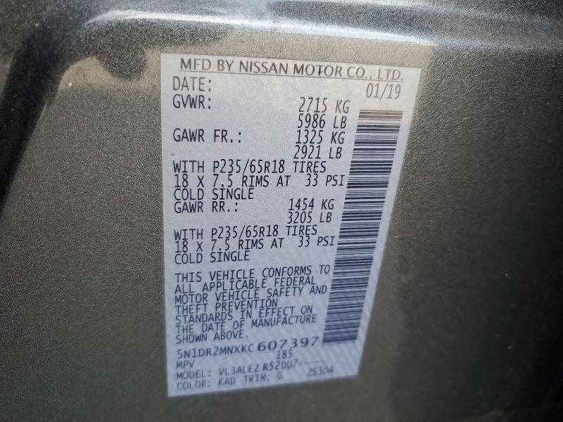 2019 Nissan Pathfinder s