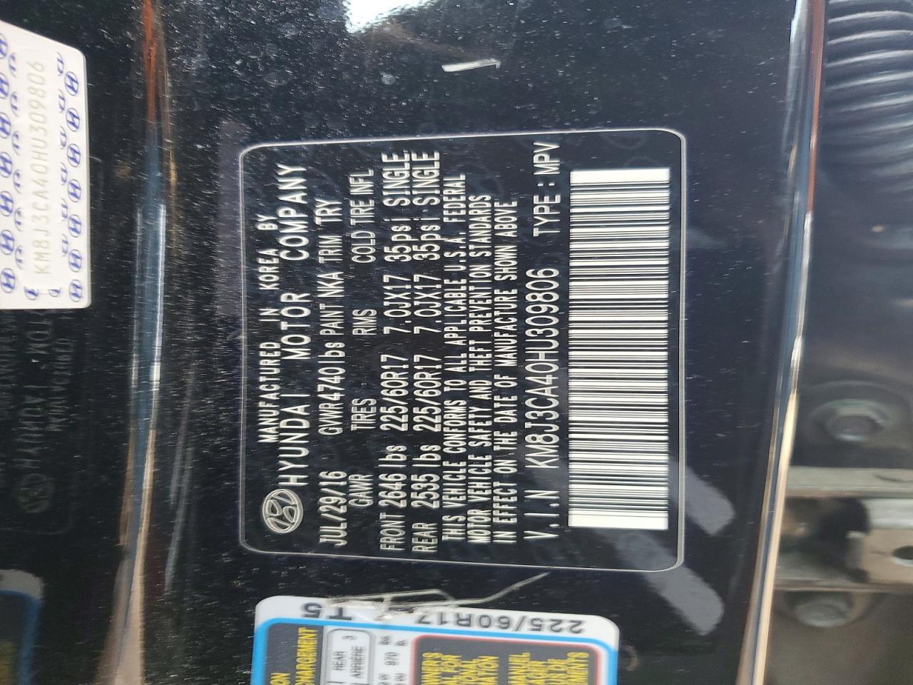 2017 Hyundai Tucson se