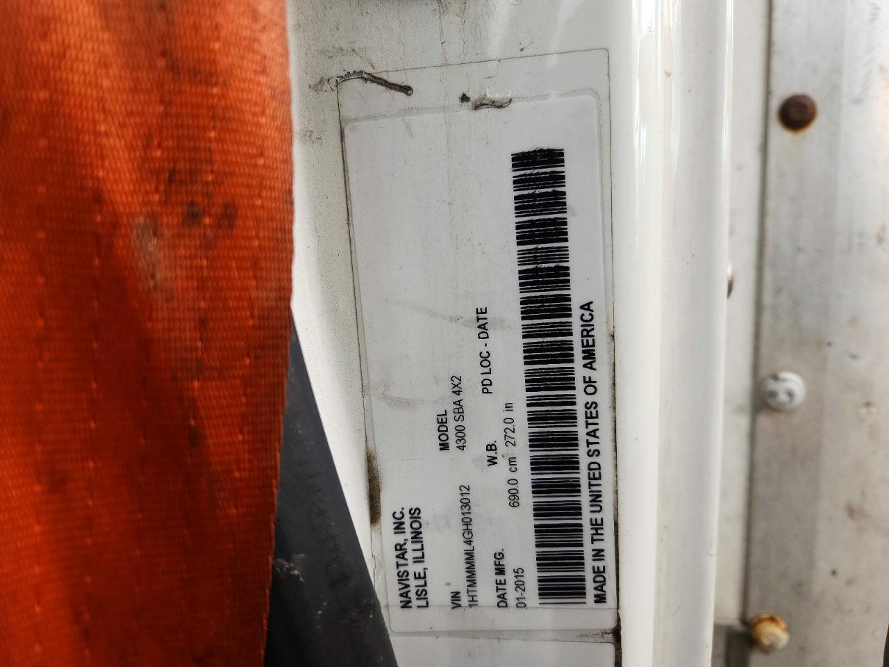 2016 International MA025 BOX Truck