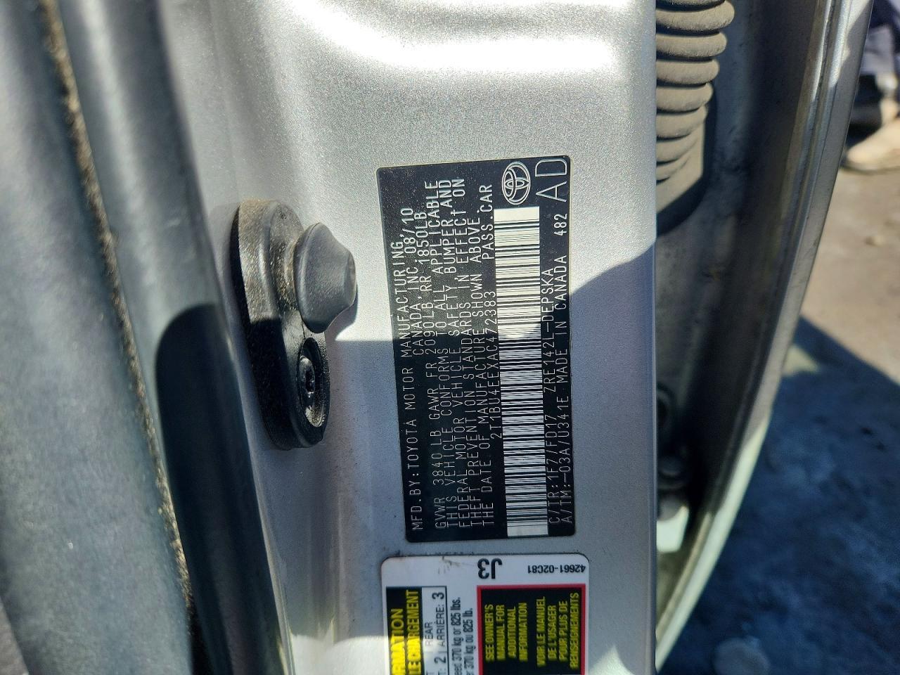 2010 Toyota Corolla Base