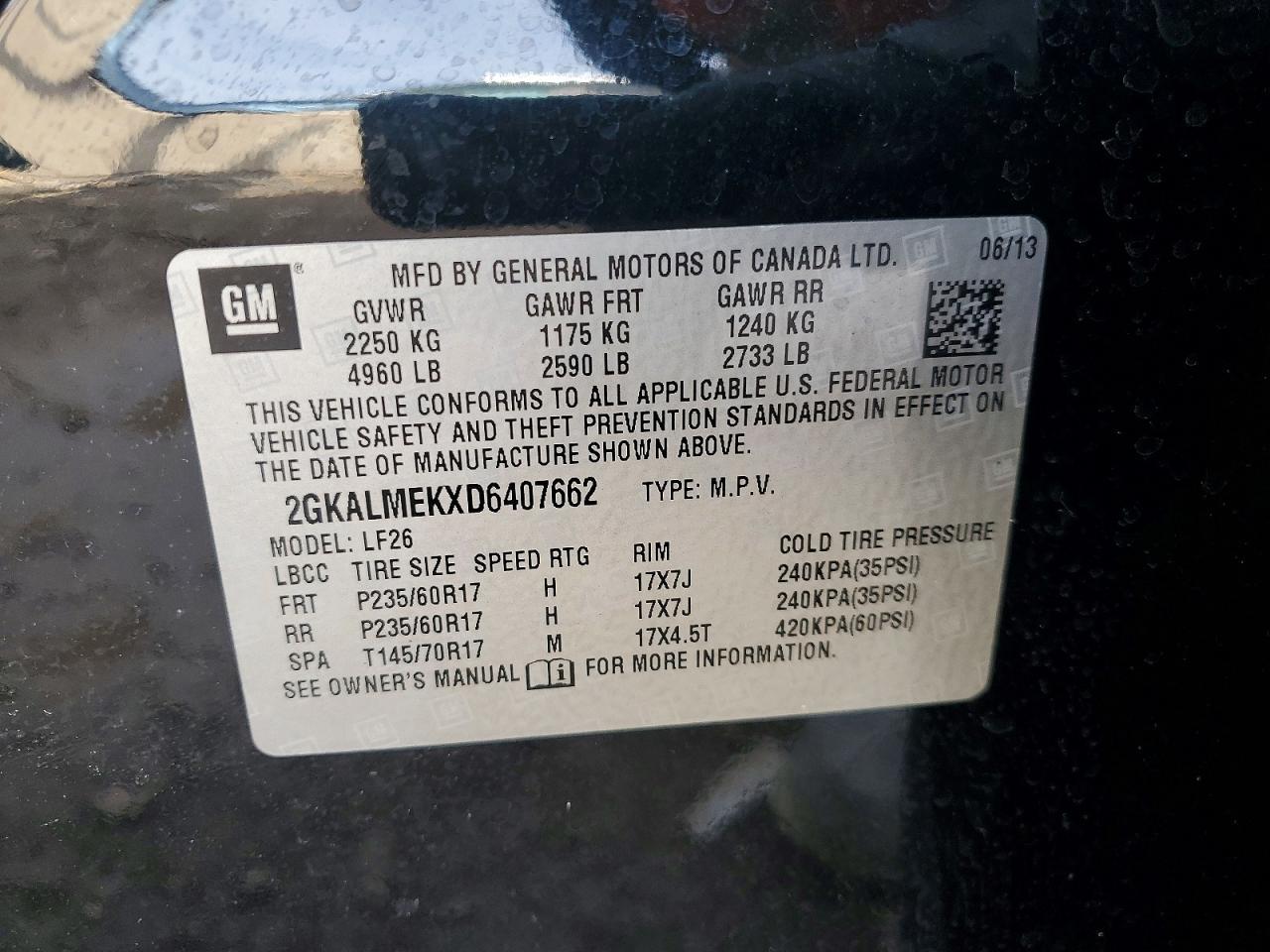 2013 GMC Terrain sle