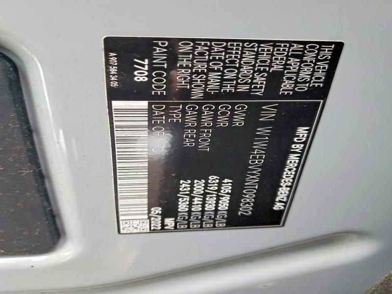 2022 Mercedes-Benz 2022 Mercedes Benz Sprinter 2500 Delivery van