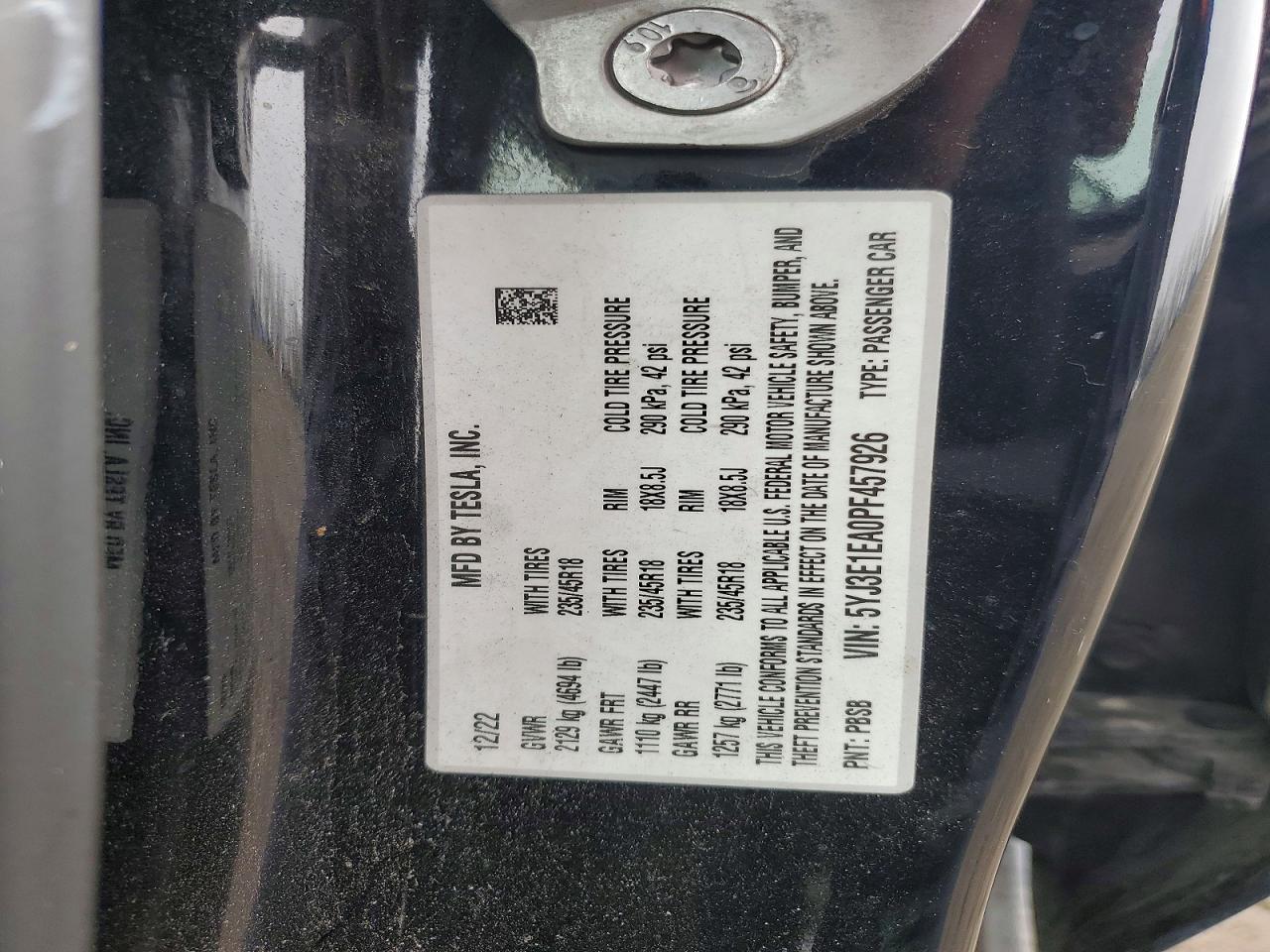 2023 Tesla Model 3