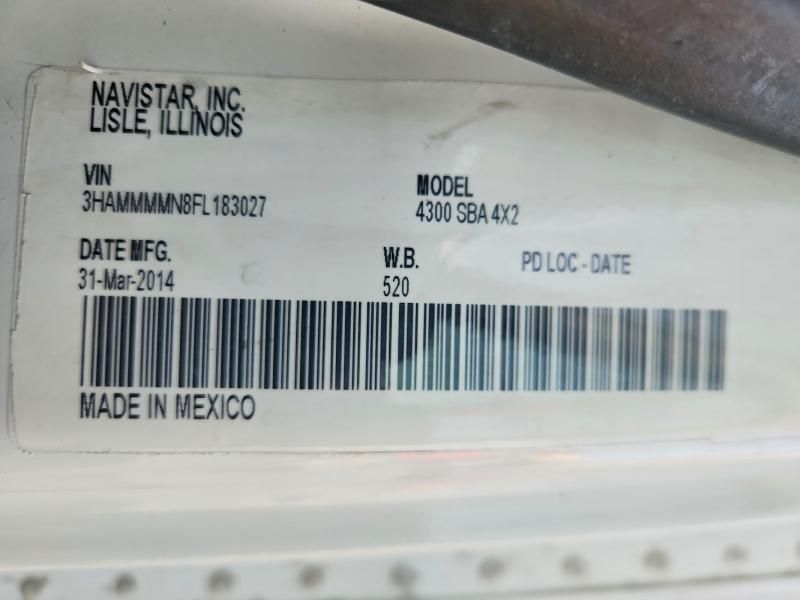 2015 International Ma025 Refrigerated box Truck