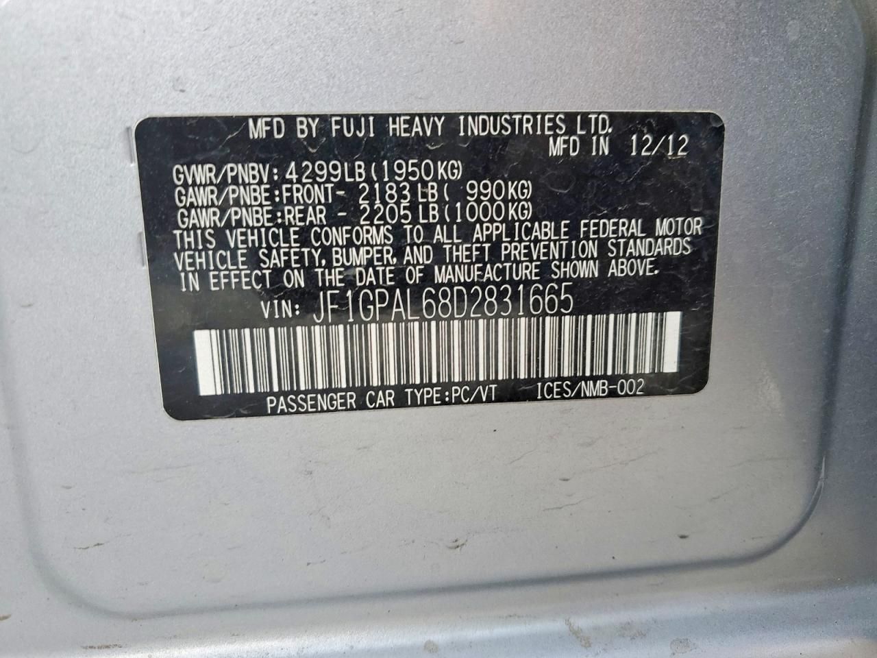 2013 Subaru Impreza Sport Premium