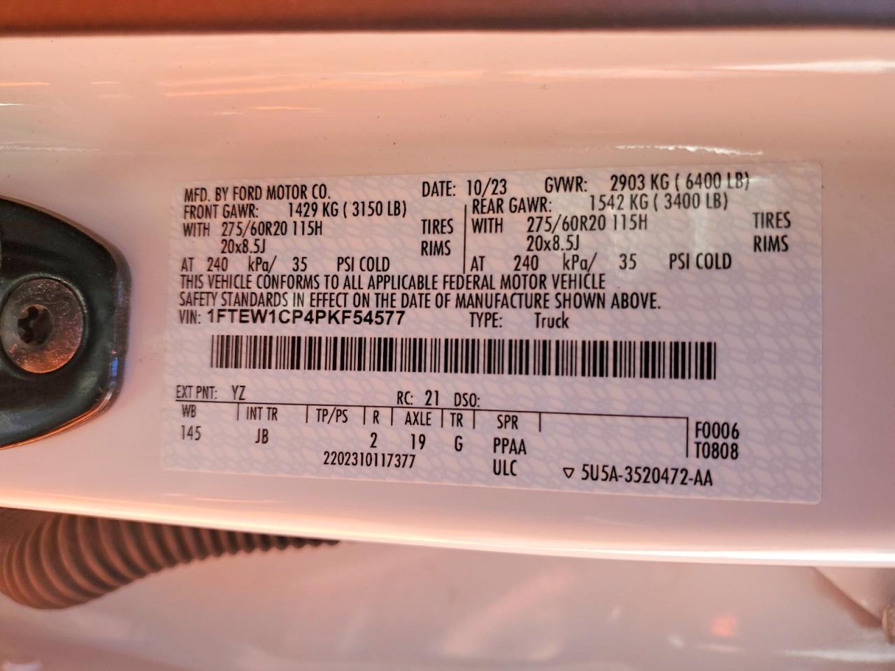 2023 Ford F150 Supercrew