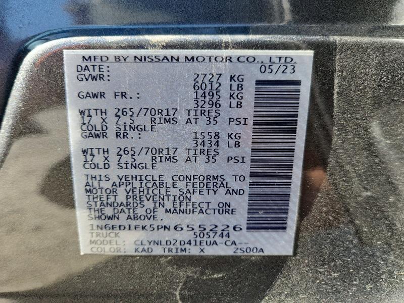 2023 Nissan Frontier s