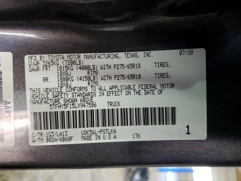 2020 Toyota Tundra Crewmax Limited