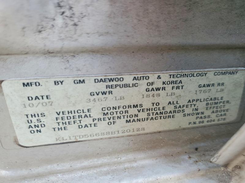 2008 Chev Aveo Base