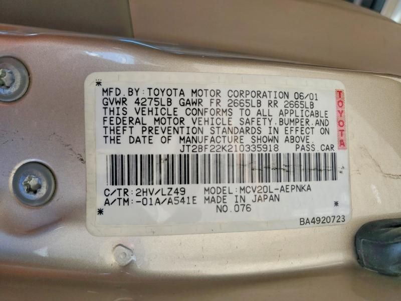 2001 Toyota Camry le V6