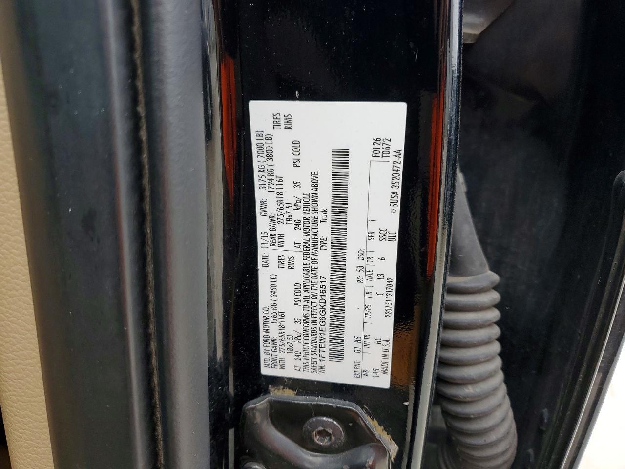 2016 Ford F150 Supercrew