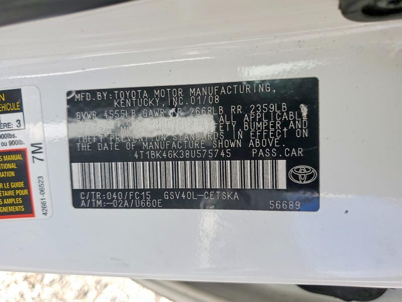 2008 Toyota Camry se V6