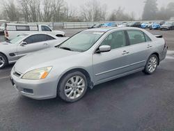 Honda salvage cars for sale: 2007 Honda Accord ex