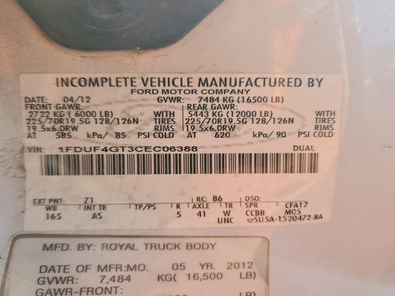 2012 Ford F450 Super Duty