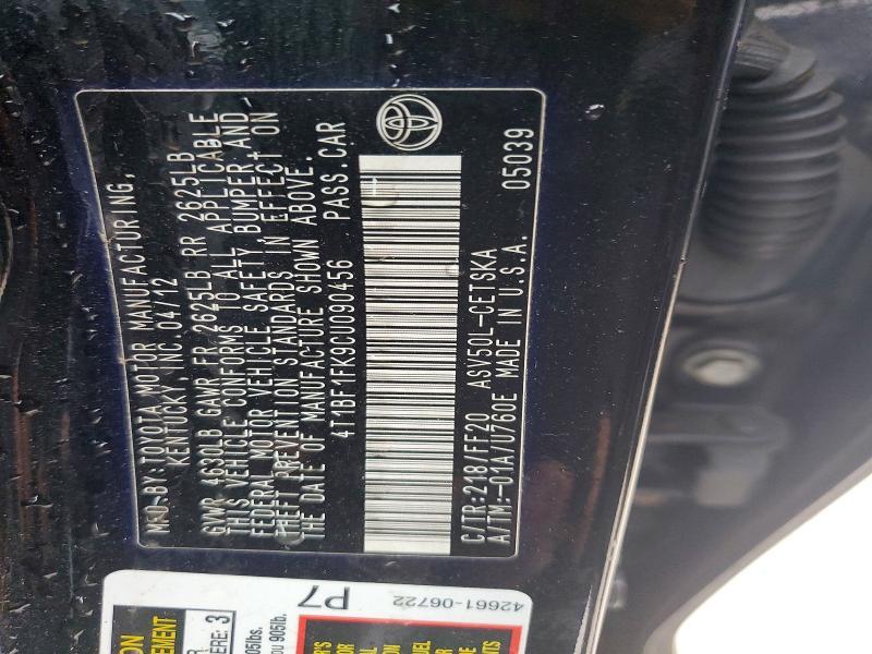 2012 Toyota Camry se