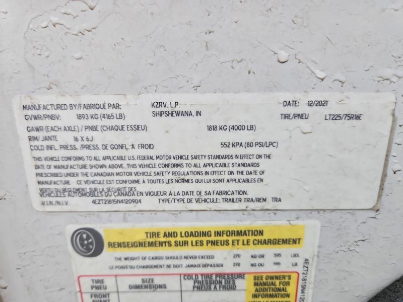 2022 Sonic Travel Trailer