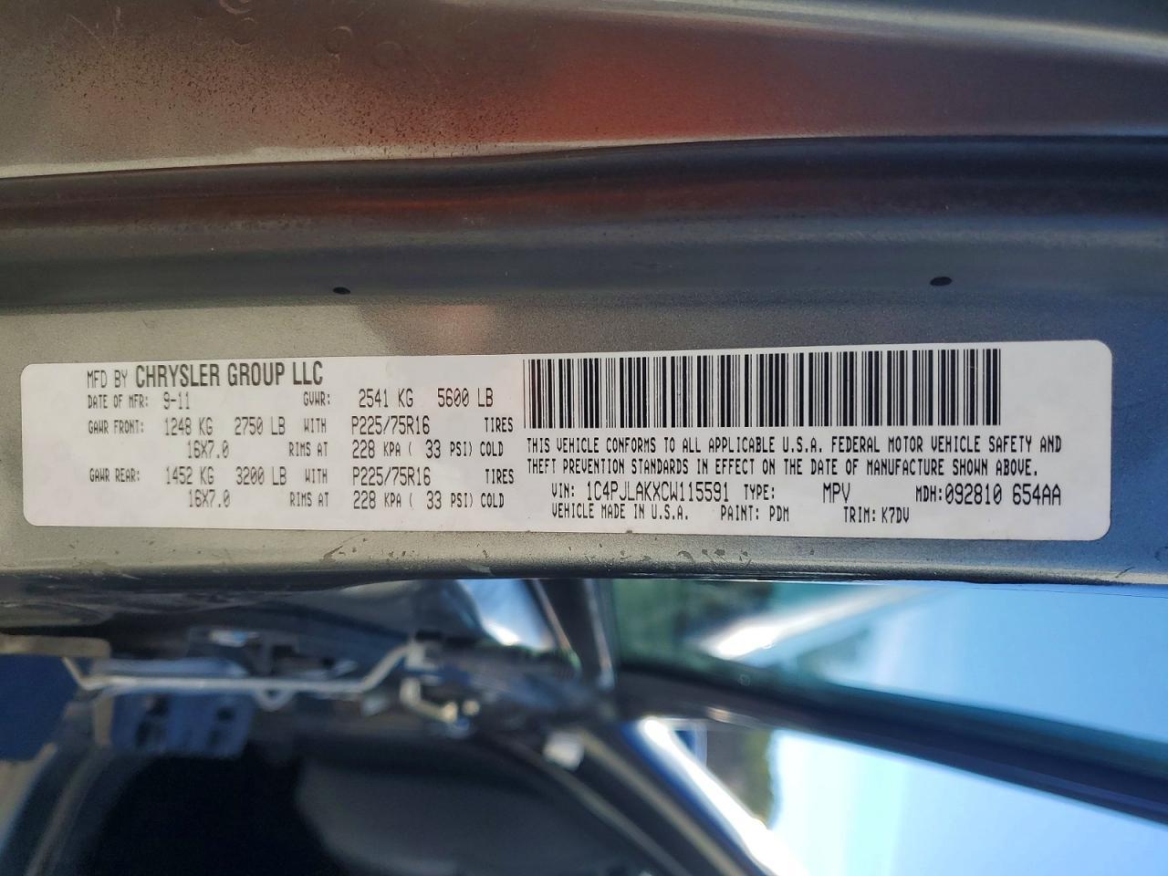 2012 Jeep Liberty Sport