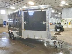 Salvage trucks for sale at Ham Lake, MN auction: 1995 Renegade Enclosed Snowmobile Trailer