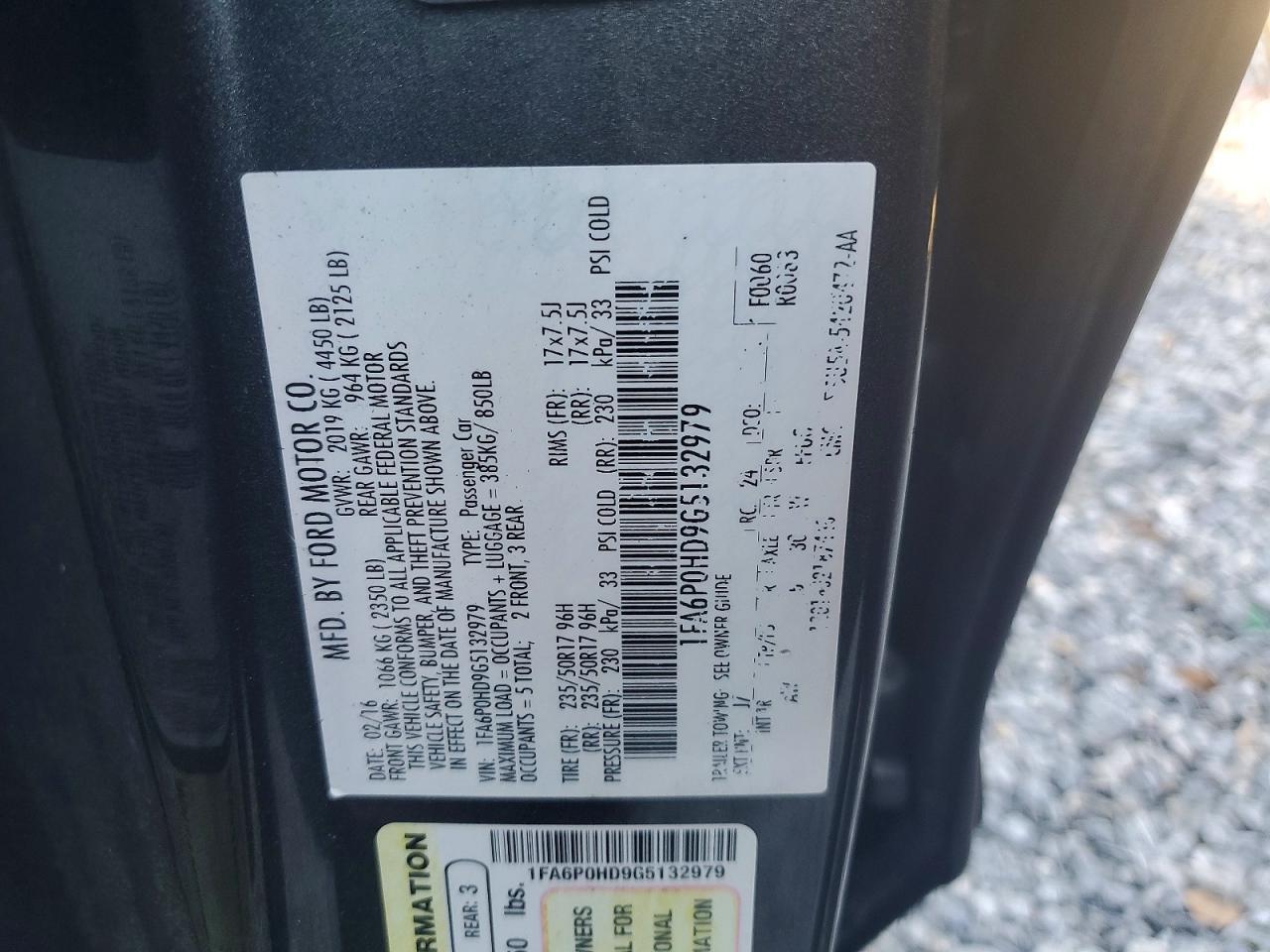 2016 Ford Fusion se