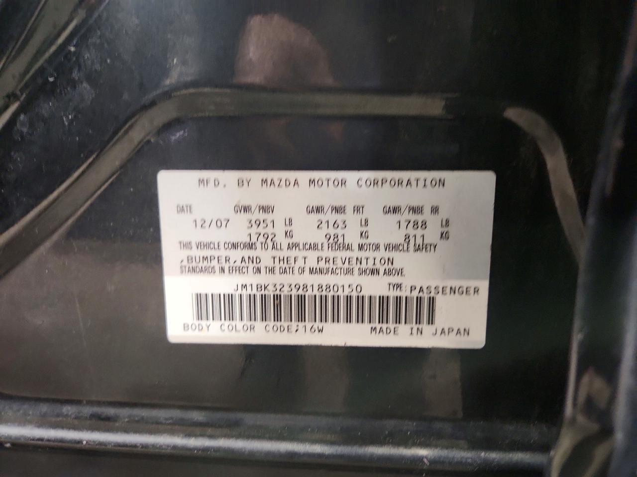 2008 Mazda 3 S